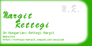margit rettegi business card